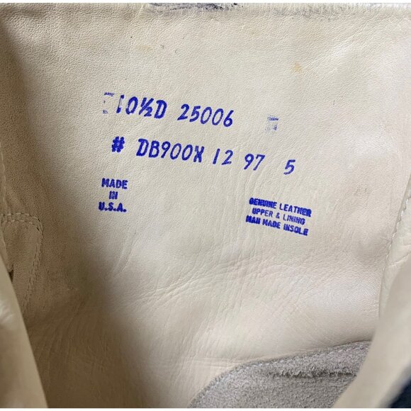 Durango Black Leather Side Zip Up Short Western Boots Mens Size 10.5 D USA Made - Picture 9 of 9